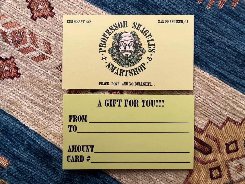 Professor Seagull's Gift Card